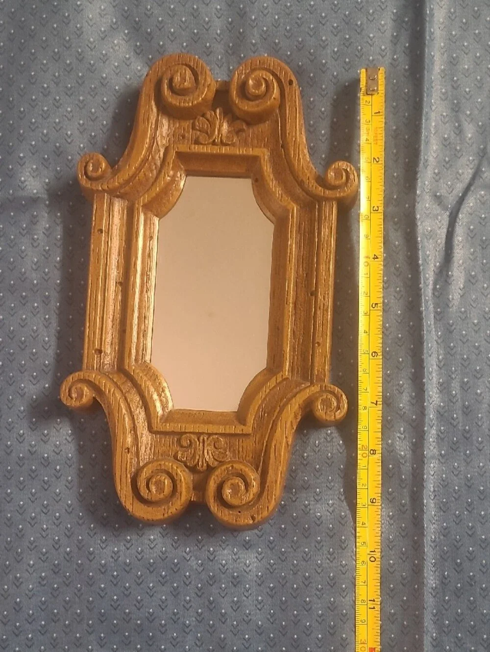 Brown Decorative Scroll Wall Mirror - Classic Accent